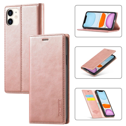 LC.IMEEKE Starker Magnetismus, ultradünn, horizontales Flip, stoßfestes, mattes TPU + PU-Leder, mit Halter, Kartenfächern und Geldbörse, für iPhone SE 2022 / SE 2020/8/7
