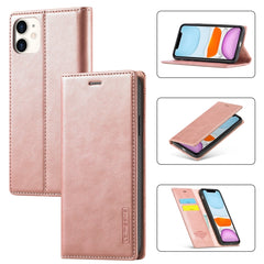 LC.IMEEKE Strong Magnetism Ultra-thin Horizontal Flip Shockproof Matte TPU + PU Leather Case with Holder & Card Slots & Wallet, For iPhone 6 / 6s, For iPhone 6 Plus / 6s Plus, For iPhone 8 Plus / 7 Plus, For iPhone 11, For iPhone 11 Pro