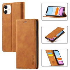 LC.IMEEKE Strong Magnetism Ultra-thin Horizontal Flip Shockproof Matte TPU + PU Leather Case with Holder & Card Slots & Wallet, For iPhone 6 / 6s, For iPhone 6 Plus / 6s Plus, For iPhone 8 Plus / 7 Plus, For iPhone 11, For iPhone 11 Pro