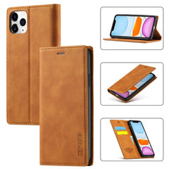 LC.IMEEKE Strong Magnetism Ultra-thin Horizontal Flip Shockproof Matte TPU + PU Leather Case with Holder & Card Slots & Wallet, For iPhone 6 / 6s, For iPhone 6 Plus / 6s Plus, For iPhone 8 Plus / 7 Plus, For iPhone 11, For iPhone 11 Pro