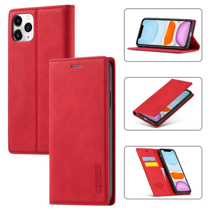 LC.IMEEKE Starker Magnetismus, ultradünn, horizontales Flip, stoßfestes, mattes TPU + PU-Leder, mit Halter, Kartenfächern und Geldbörse, für iPhone SE 2022 / SE 2020/8/7