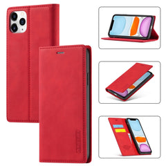 LC.IMEEKE Strong Magnetism Ultra-thin Horizontal Flip Shockproof Matte TPU + PU Leather Case with Holder & Card Slots & Wallet, For iPhone 6 / 6s, For iPhone 6 Plus / 6s Plus, For iPhone 8 Plus / 7 Plus, For iPhone 11, For iPhone 11 Pro