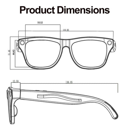 XK One Pro 1080P AI Shooting Smart Glasses