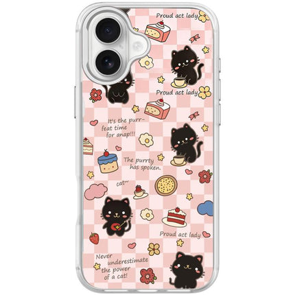 Adorable Dessert Cat Pattern Magnetic Phone Case, For iPhone 17 Pro Max, For iPhone 17 Pro, For iPhone 17, For iPhone Air