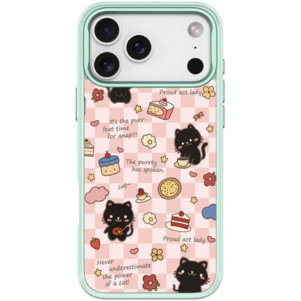 Adorable Dessert Cat Pattern Magnetic Phone Case, For iPhone 17 Pro Max, For iPhone 17 Pro, For iPhone 17, For iPhone Air