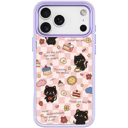 Adorable Dessert Cat Pattern Magnetic Phone Case, For iPhone 17 Pro Max, For iPhone 17 Pro, For iPhone 17, For iPhone Air