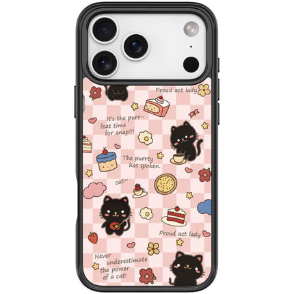 Adorable Dessert Cat Pattern Magnetic Phone Case, For iPhone 17 Pro Max, For iPhone 17 Pro, For iPhone 17, For iPhone Air