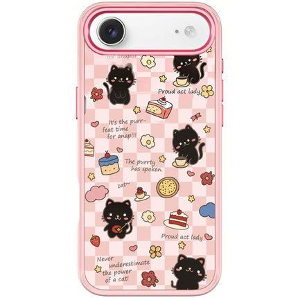Adorable Dessert Cat Pattern Magnetic Phone Case, For iPhone 17 Pro Max, For iPhone 17 Pro, For iPhone 17, For iPhone Air