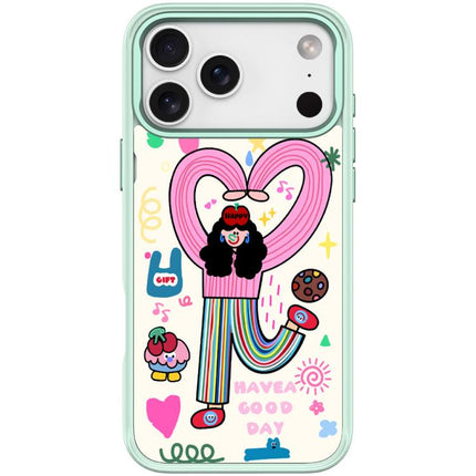 Dopamine Girl Pattern Magnetic Phone Case, For iPhone 17 Pro Max, For iPhone 17 Pro, For iPhone 17, For iPhone Air