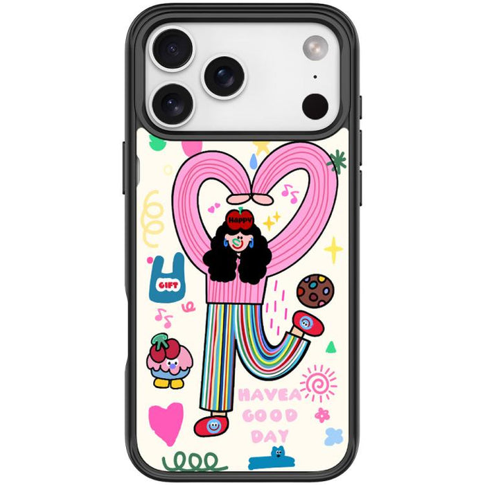 Dopamine Girl Pattern Magnetic Phone Case, For iPhone 17 Pro Max, For iPhone 17 Pro, For iPhone 17, For iPhone Air