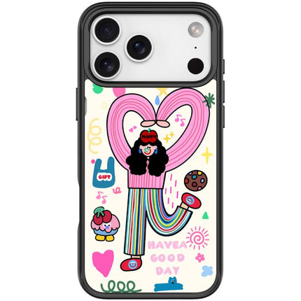 Dopamine Girl Pattern Magnetic Phone Case, For iPhone 17 Pro Max, For iPhone 17 Pro, For iPhone 17, For iPhone Air