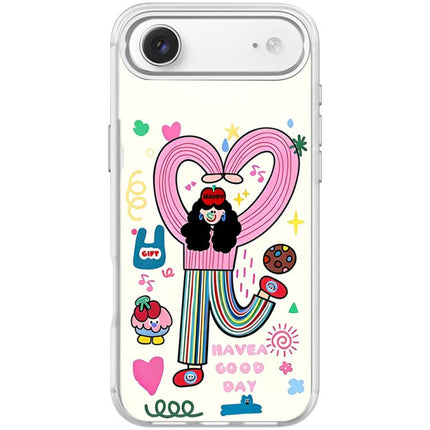 Dopamine Girl Pattern Magnetic Phone Case, For iPhone 17 Pro Max, For iPhone 17 Pro, For iPhone 17, For iPhone Air