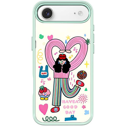 Dopamine Girl Pattern Magnetic Phone Case, For iPhone 17 Pro Max, For iPhone 17 Pro, For iPhone 17, For iPhone Air