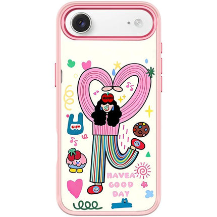 Dopamine Girl Pattern Magnetic Phone Case, For iPhone 17 Pro Max, For iPhone 17 Pro, For iPhone 17, For iPhone Air