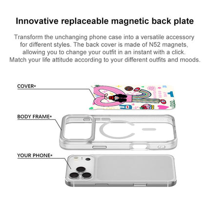 Dopamine Girl Pattern Magnetic Phone Case, For iPhone 17 Pro Max, For iPhone 17 Pro, For iPhone 17, For iPhone Air