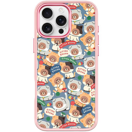 Adorable Little Bear Pattern Magnetic Phone Case, For iPhone 16 Pro Max, For iPhone 16 Pro, For iPhone 16 Plus, For iPhone 16