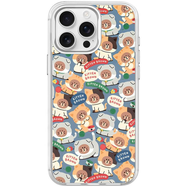 Adorable Little Bear Pattern Magnetic Phone Case, For iPhone 15 Pro Max, For iPhone 15 Pro