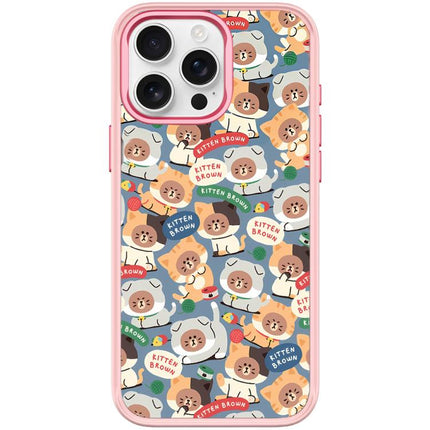 Adorable Little Bear Pattern Magnetic Phone Case, For iPhone 15 Pro Max, For iPhone 15 Pro