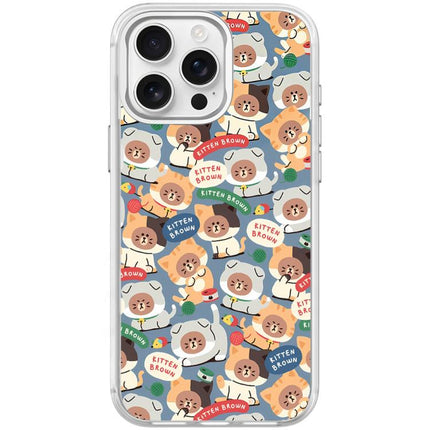 Adorable Little Bear Pattern Magnetic Phone Case, For iPhone 15 Pro Max, For iPhone 15 Pro