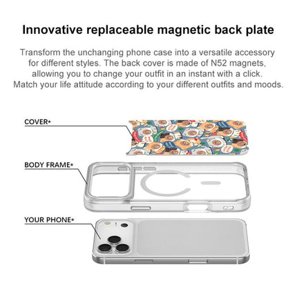 Adorable Little Bear Pattern Magnetic Phone Case, For iPhone 17 Pro Max, For iPhone 17 Pro, For iPhone 17, For iPhone Air