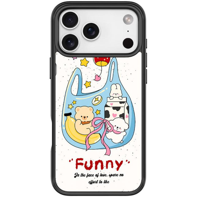 Adorable Handbag Bear Pattern Magnetic Phone Case, For iPhone 17 Pro Max, For iPhone 17 Pro, For iPhone 17, For iPhone Air