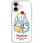 For iPhone 16 Plus / Transparent White