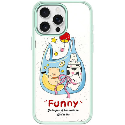 Adorable Handbag Bear Pattern Magnetic Phone Case, For iPhone 15 Pro Max, For iPhone 15 Pro