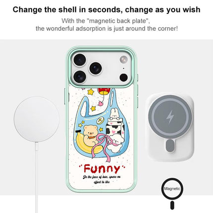 Adorable Handbag Bear Pattern Magnetic Phone Case, For iPhone 16 Pro Max, For iPhone 16 Pro, For iPhone 16 Plus, For iPhone 16