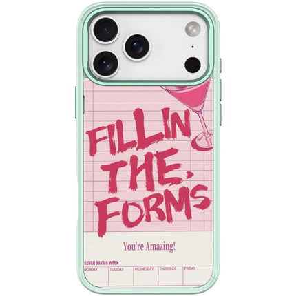 Cocktail and Text Pattern Magnetic Phone Case, For iPhone 17 Pro Max, For iPhone 17 Pro, For iPhone 17, For iPhone Air