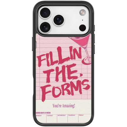 Cocktail and Text Pattern Magnetic Phone Case, For iPhone 17 Pro Max, For iPhone 17 Pro, For iPhone 17, For iPhone Air