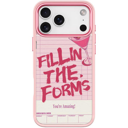 Cocktail and Text Pattern Magnetic Phone Case, For iPhone 17 Pro Max, For iPhone 17 Pro, For iPhone 17, For iPhone Air
