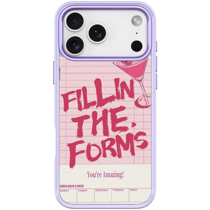 Cocktail and Text Pattern Magnetic Phone Case, For iPhone 17 Pro Max, For iPhone 17 Pro, For iPhone 17, For iPhone Air