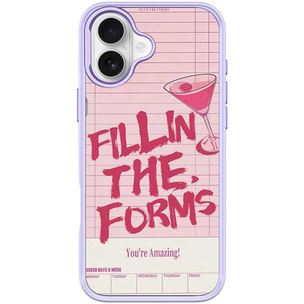 Cocktail and Text Pattern Magnetic Phone Case, For iPhone 17 Pro Max, For iPhone 17 Pro, For iPhone 17, For iPhone Air