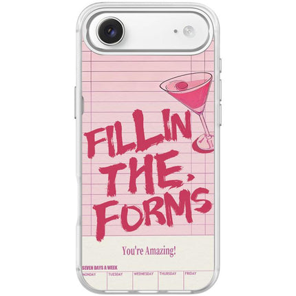 Cocktail and Text Pattern Magnetic Phone Case, For iPhone 17 Pro Max, For iPhone 17 Pro, For iPhone 17, For iPhone Air