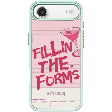 Cocktail and Text Pattern Magnetic Phone Case, For iPhone 17 Pro Max, For iPhone 17 Pro, For iPhone 17, For iPhone Air