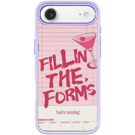 Cocktail and Text Pattern Magnetic Phone Case, For iPhone 17 Pro Max, For iPhone 17 Pro, For iPhone 17, For iPhone Air
