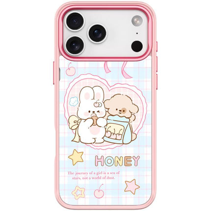Adorable Love Rabbit Pattern Magnetic Phone Case, For iPhone 17 Pro Max, For iPhone 17 Pro, For iPhone 17, For iPhone Air
