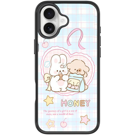 Adorable Love Rabbit Pattern Magnetic Phone Case, For iPhone 17 Pro Max, For iPhone 17 Pro, For iPhone 17, For iPhone Air