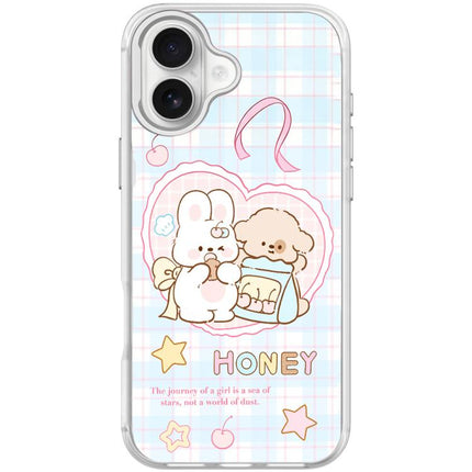 Adorable Love Rabbit Pattern Magnetic Phone Case, For iPhone 17 Pro Max, For iPhone 17 Pro, For iPhone 17, For iPhone Air