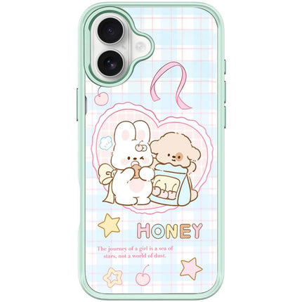 Adorable Love Rabbit Pattern Magnetic Phone Case, For iPhone 17 Pro Max, For iPhone 17 Pro, For iPhone 17, For iPhone Air