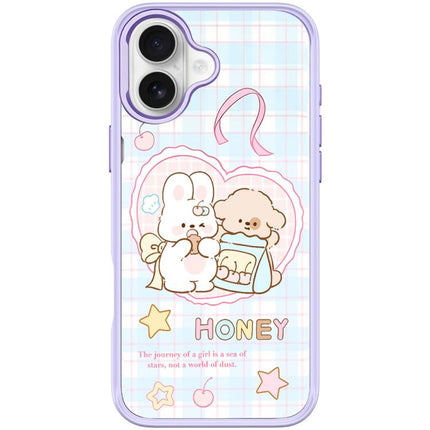 Adorable Love Rabbit Pattern Magnetic Phone Case, For iPhone 17 Pro Max, For iPhone 17 Pro, For iPhone 17, For iPhone Air