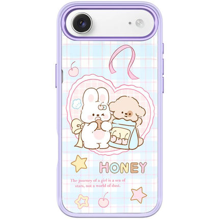 Adorable Love Rabbit Pattern Magnetic Phone Case, For iPhone 17 Pro Max, For iPhone 17 Pro, For iPhone 17, For iPhone Air