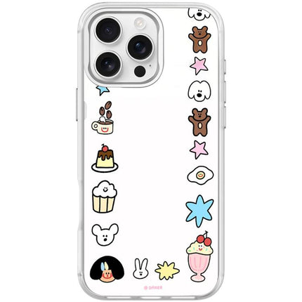 Adorable Little Guy Pattern Magnetic Phone Case, For iPhone 16 Pro Max, For iPhone 16 Pro, For iPhone 16 Plus, For iPhone 16