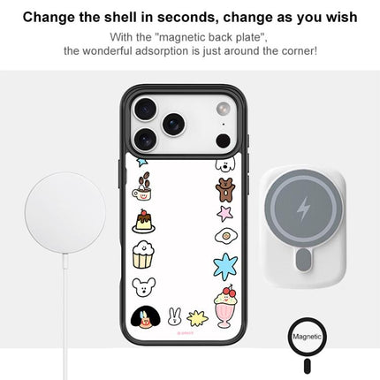 Adorable Little Guy Pattern Magnetic Phone Case, For iPhone 17 Pro Max, For iPhone 17 Pro, For iPhone 17, For iPhone Air