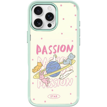 White Planet Pattern Magnetic Phone Case, For iPhone 16 Pro Max, For iPhone 16 Pro, For iPhone 16 Plus, For iPhone 16