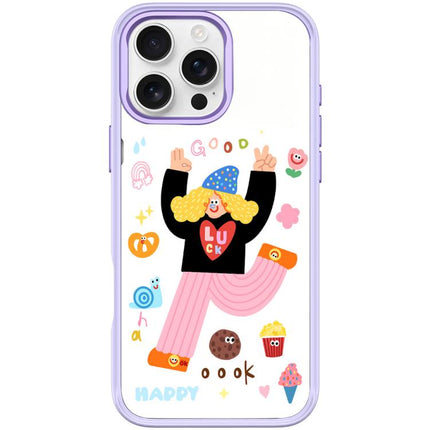 Little Girl and Good Text Pattern Magnetic Phone Case, For iPhone 16 Pro Max, For iPhone 16 Pro, For iPhone 16 Plus, For iPhone 16