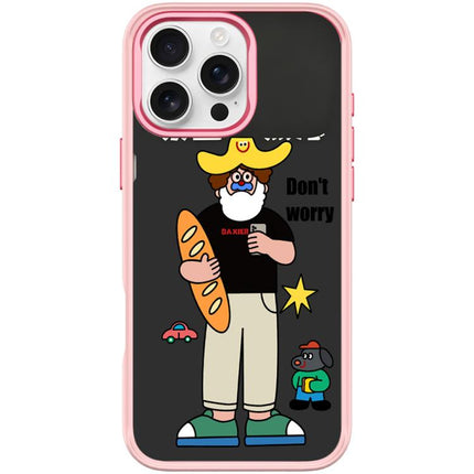 Not Anxiety Pattern Magnetic Phone Case, For iPhone 16 Pro Max, For iPhone 16 Pro, For iPhone 16 Plus, For iPhone 16