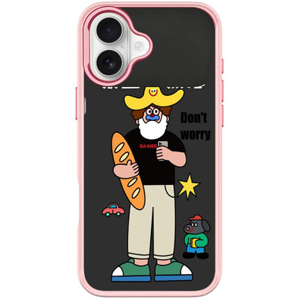 Not Anxiety Pattern Magnetic Phone Case, For iPhone 16 Pro Max, For iPhone 16 Pro, For iPhone 16 Plus, For iPhone 16