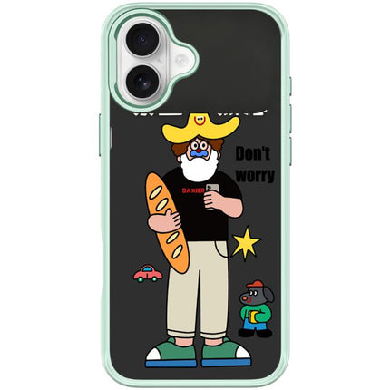 Not Anxiety Pattern Magnetic Phone Case, For iPhone 16 Pro Max, For iPhone 16 Pro, For iPhone 16 Plus, For iPhone 16