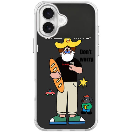 Not Anxiety Pattern Magnetic Phone Case, For iPhone 16 Pro Max, For iPhone 16 Pro, For iPhone 16 Plus, For iPhone 16